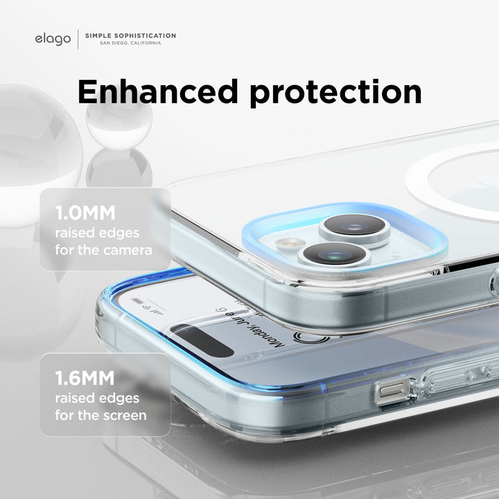 elago iPhone 16 / 16 Pro / 15 / 15 Pro AMP Monthly Magsafe対応ハイブリッドケース