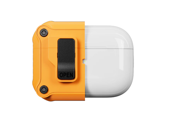 SwitchEasy AirPods 4 Rugged Shield カラビナ付き 耐衝撃ケース