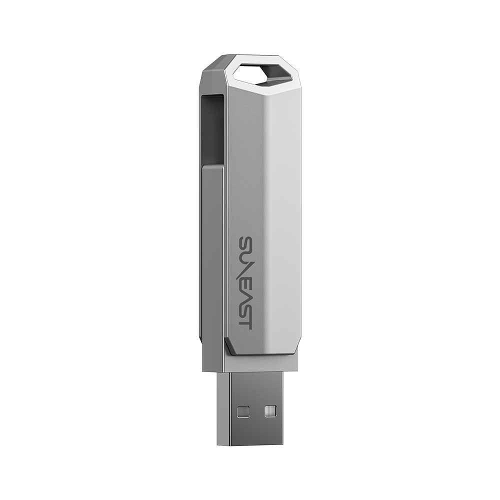 SUNEAST Revolve R5 外付けポータブル スティック型SSD シルバー PC SUNEAST Revolve R5 外付けポータブル スティック型SSD シルバー PC