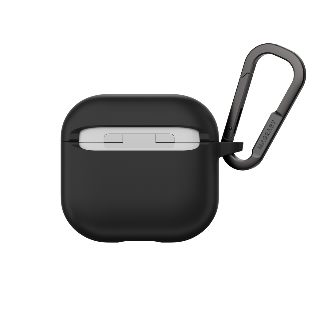 MagEasy AirPods SKIN カラビナ付き耐衝撃ケース AirPods Pro 第 2 / 1世代/ AirPods 4 対応