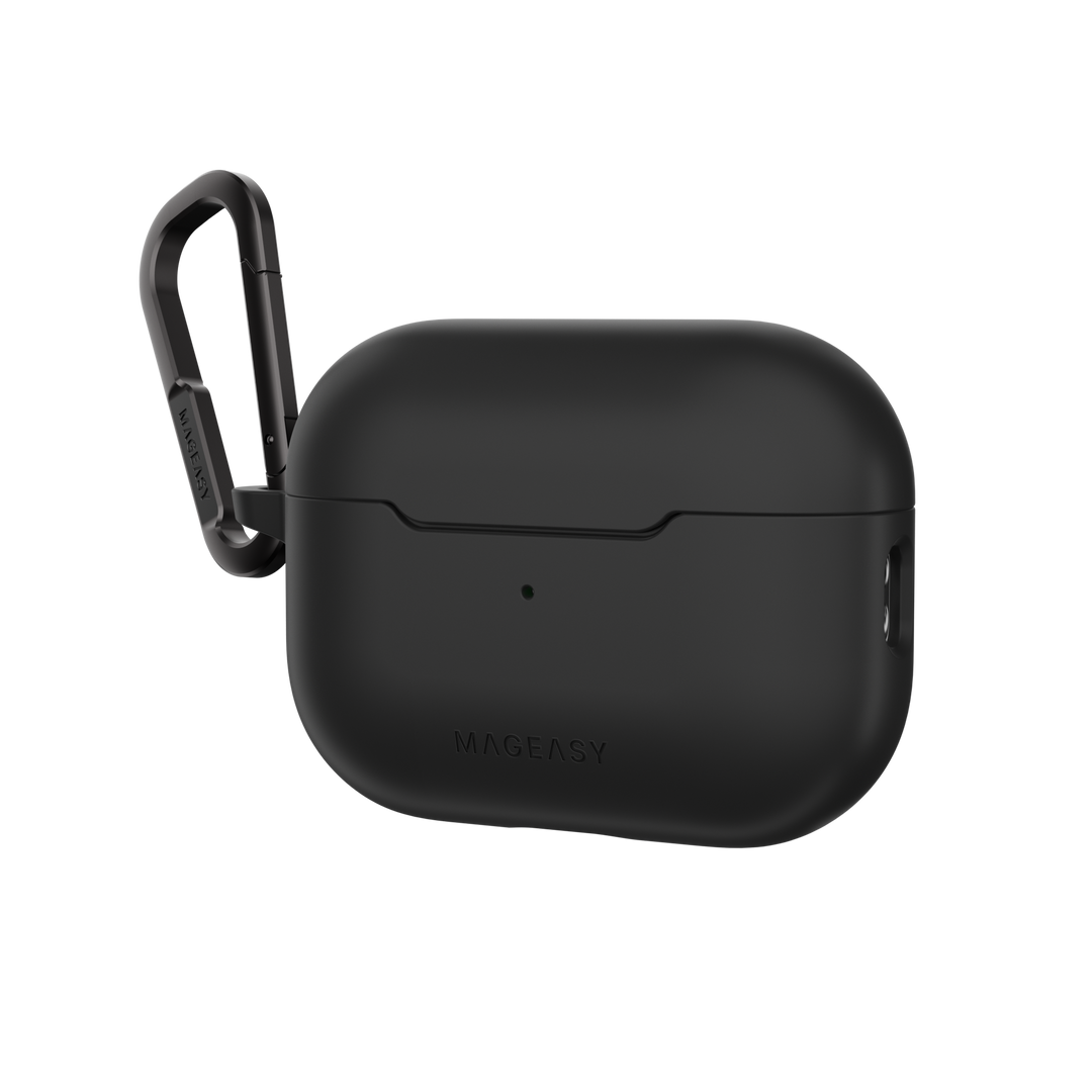 MagEasy AirPods SKIN カラビナ付き耐衝撃ケース AirPods Pro 第 2 / 1世代/ AirPods 4 対応