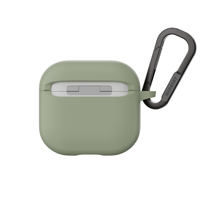 MagEasy AirPods SKIN カラビナ付き耐衝撃ケース AirPods Pro 第 2 / 1世代/ AirPods 4 対応
