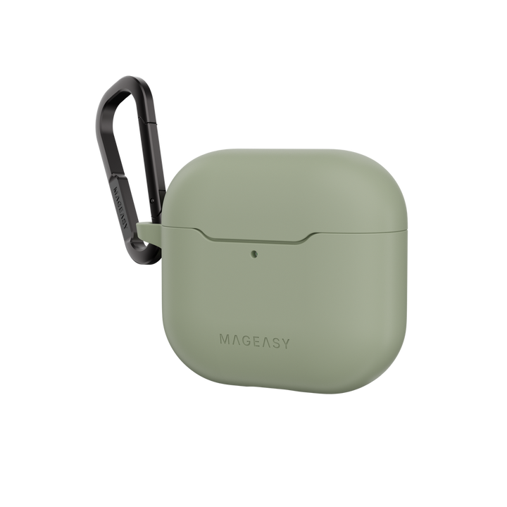 MagEasy AirPods SKIN カラビナ付き耐衝撃ケース AirPods Pro 第 2 / 1世代/ AirPods 4 対応