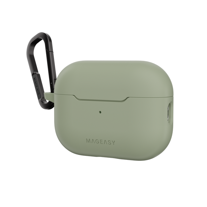 MagEasy AirPods SKIN カラビナ付き耐衝撃ケース AirPods Pro 第 2 / 1世代/ AirPods 4 対応