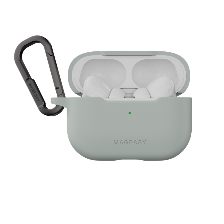 MagEasy AirPods SKIN カラビナ付き耐衝撃ケース AirPods Pro 第 2 / 1世代/ AirPods 4 対応