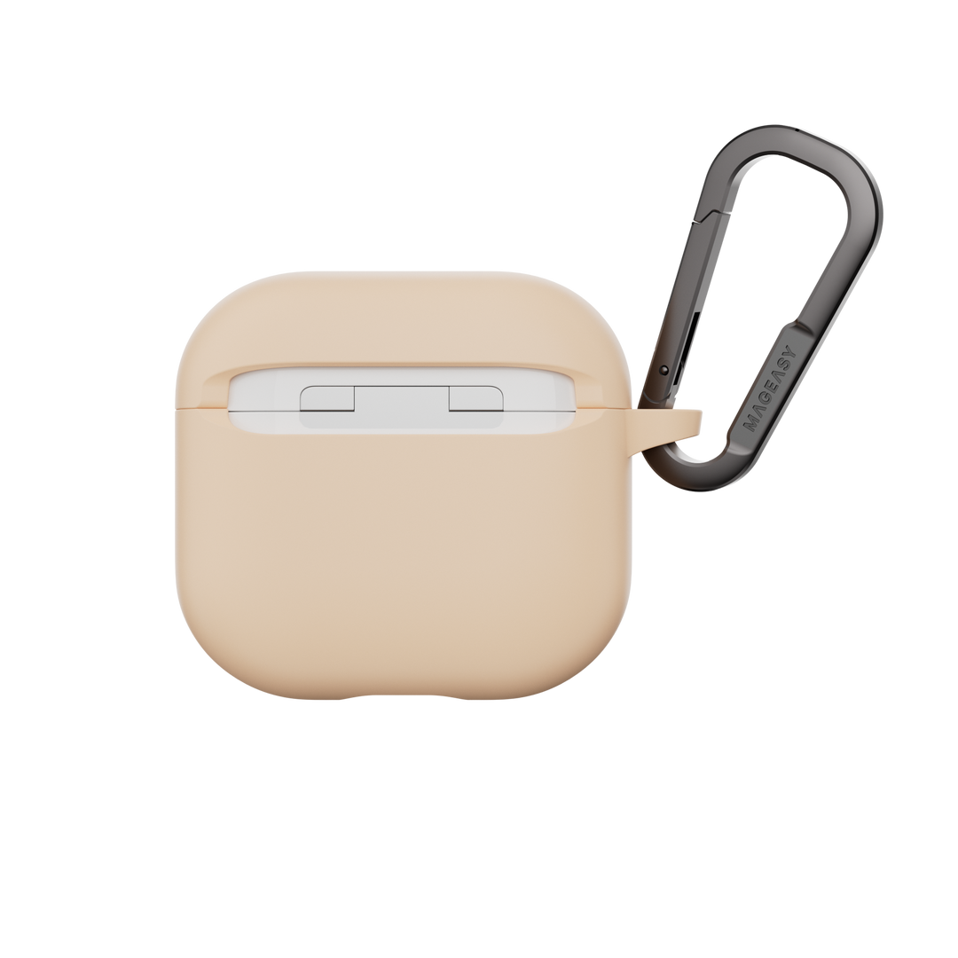 MagEasy AirPods SKIN カラビナ付き耐衝撃ケース AirPods Pro 第 2 / 1世代/ AirPods 4 対応