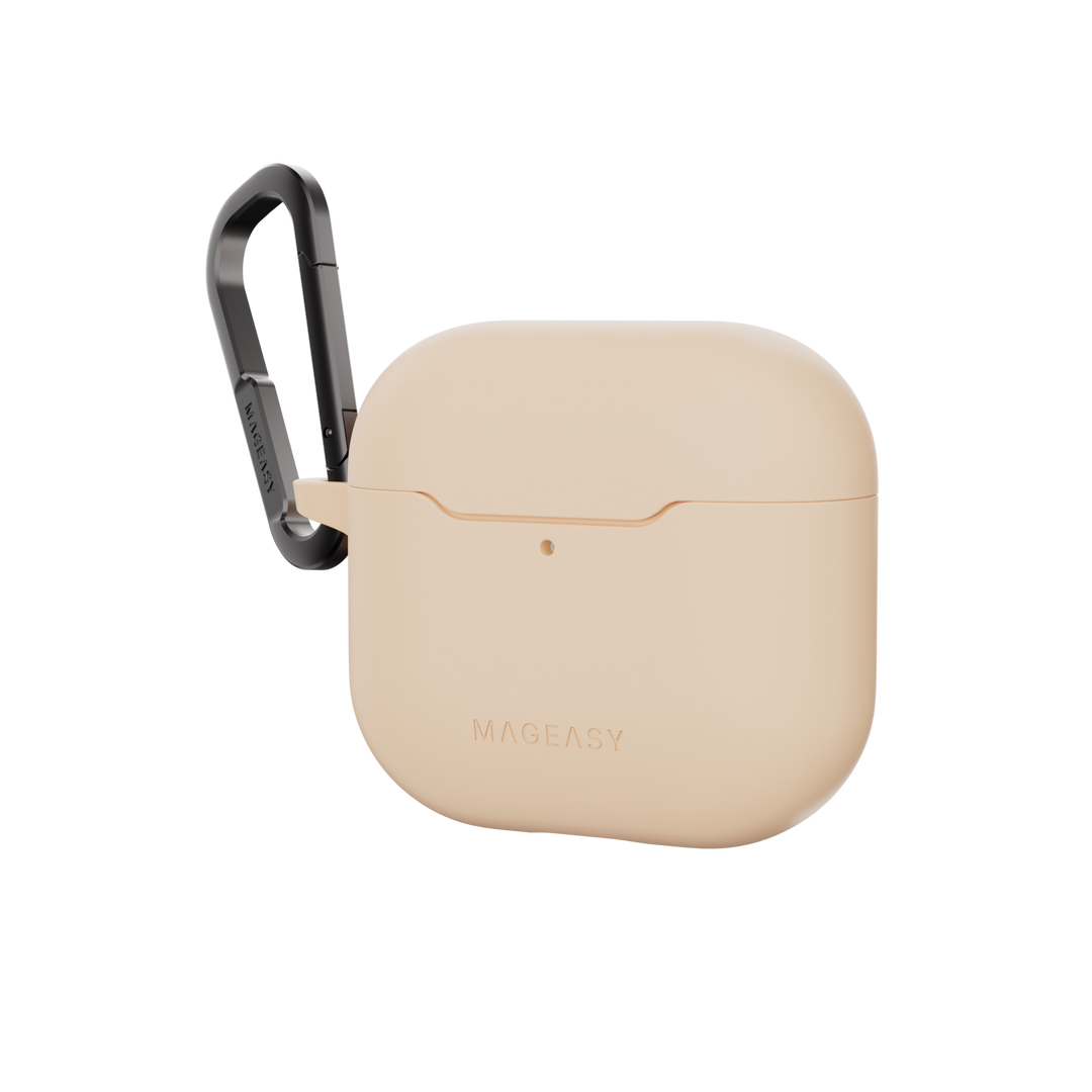 MagEasy AirPods SKIN カラビナ付き耐衝撃ケース AirPods Pro 第 2 / 1世代/ AirPods 4 対応