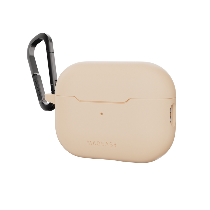 MagEasy AirPods SKIN カラビナ付き耐衝撃ケース AirPods Pro 第 2 / 1世代/ AirPods 4 対応