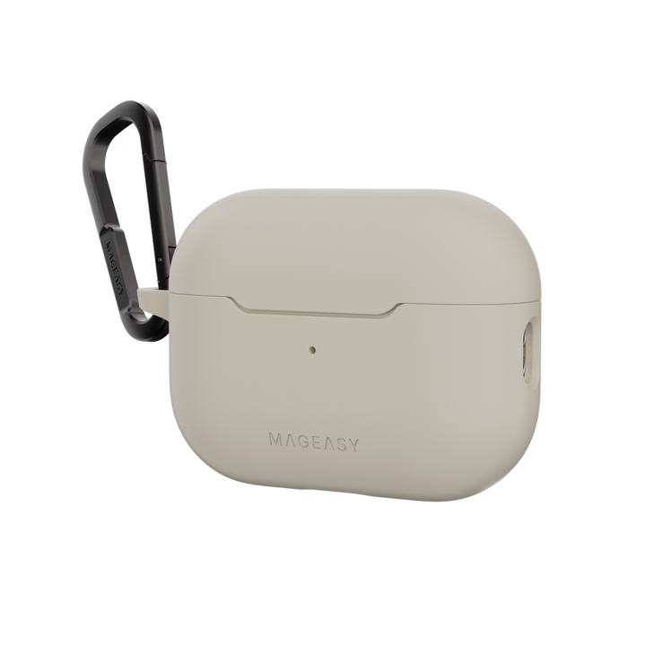 MagEasy AirPods SKIN カラビナ付き耐衝撃ケース AirPods Pro 第 2 / 1世代/ AirPods 4 対応