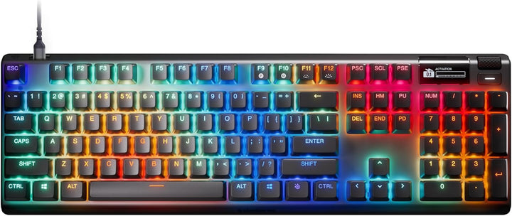 SteelSeries Apex Pro Gen 3 フルサイズ ゲーミングキーボード 日本語配列 / 英語配列 ラピッドタップ ラピッドトリガー 有機ELディスプレイ搭載
