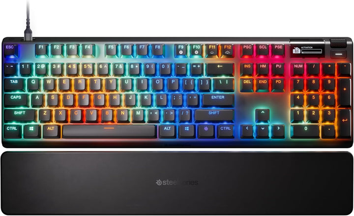 SteelSeries Apex Pro Gen 3 フルサイズ ゲーミングキーボード 日本語配列 / 英語配列 ラピッドタップ ラピッドトリガー 有機ELディスプレイ搭載