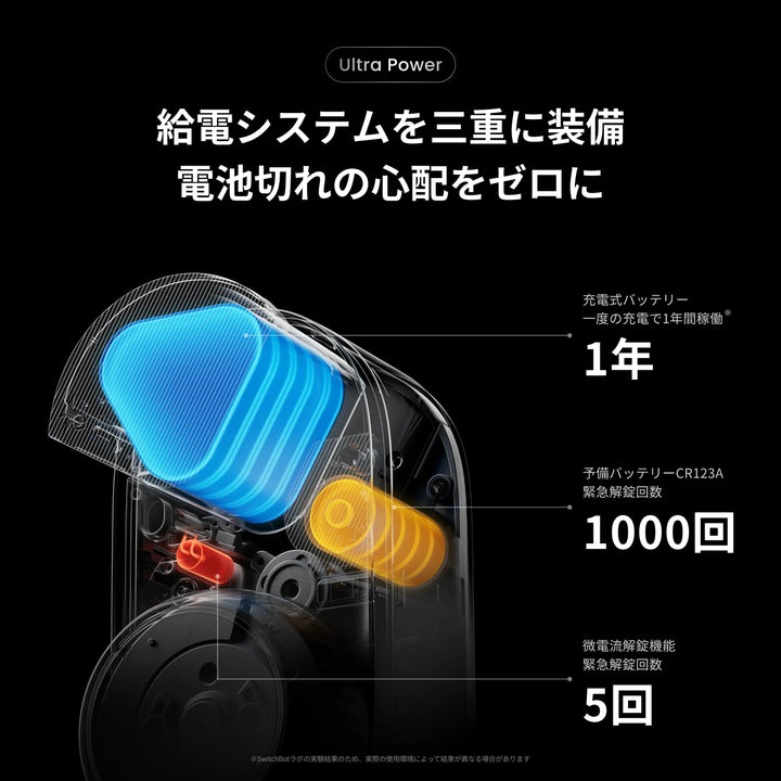 SwitchBot ロック Ultra スマートロック 玄関ドア スマートリモコン オートロック 後付け ブラック スマートキー