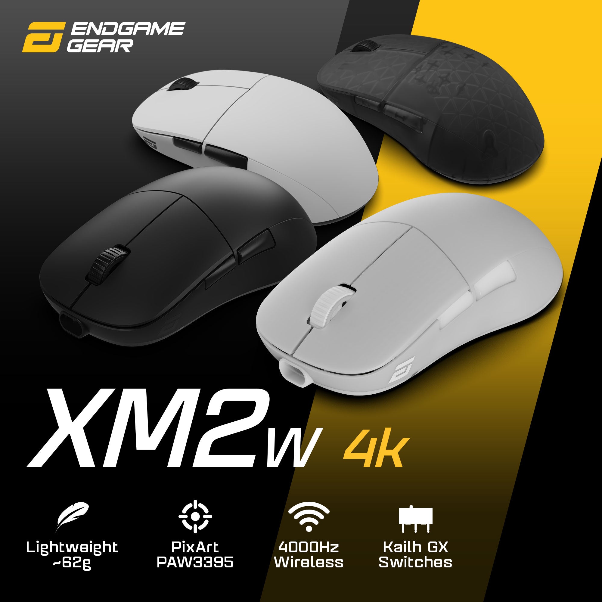 マウス・トラックボール endgame gear xm2w 4k Amazon.com: ENDGAME GEAR XM2w 4k Wireless Gaming Mouse