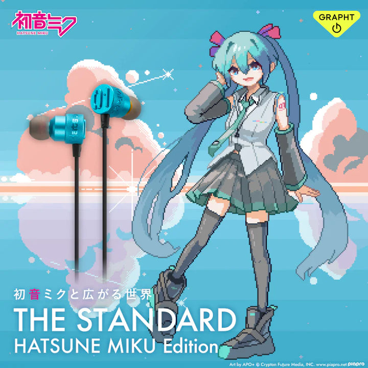 Team GRAPHT THE STANDARD  有線イヤホン 初音ミク Edition 1.2m ゲーミングイヤホン