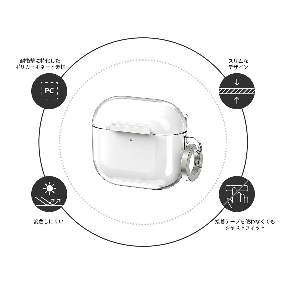 araree AirPods 4 Nu:kin ハードクリアケース