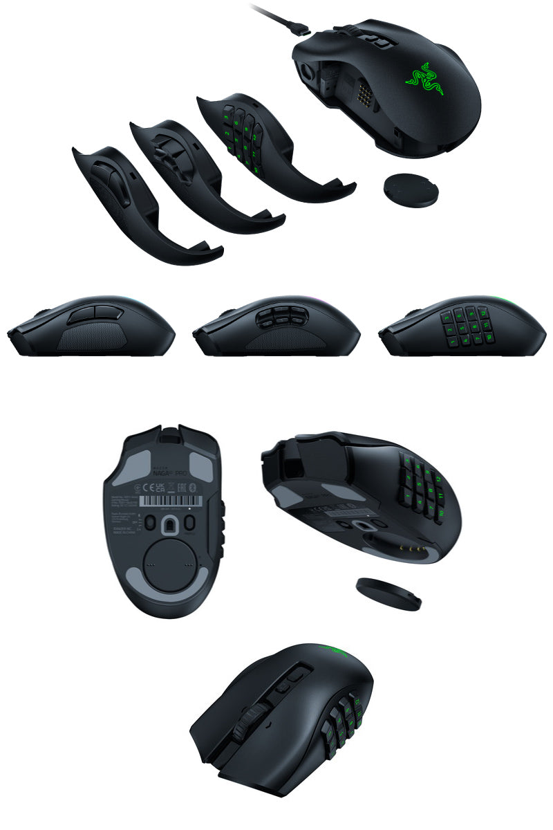 Razer Naga V2 Pro 2ボタン / 6ボタン / 12ボタン サイドプレート交換対応 有線 / 2.4GHz / Blueto –  kitcut plus ・オンラインストア