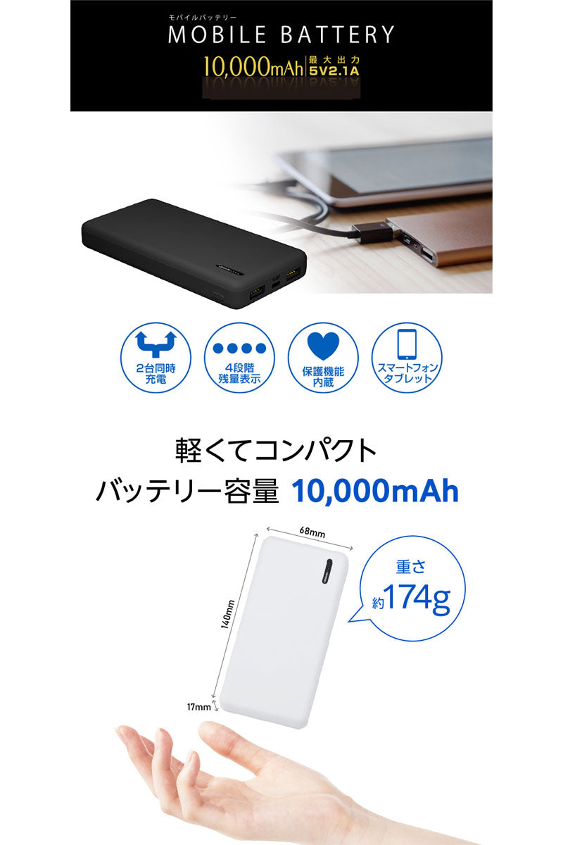 GreenHouse モバイル充電器 モバイルバッテリー 大容量