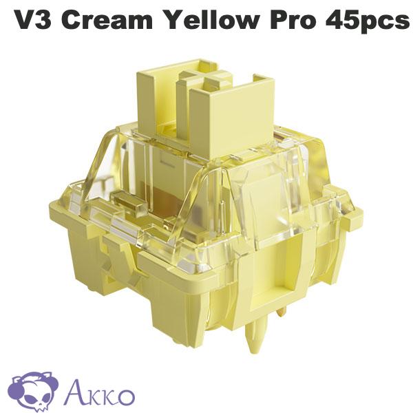 Akko V3 Cream Yellow Pro スイッチ (第3世代) 45pcs