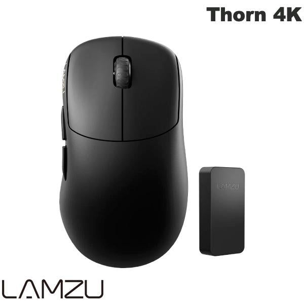 LAMZU Thorn 4K (4K Dongle Included) 4000Hz対応 USBドングル付属 超軽量 ワイヤレスゲーミングマウス  Charcoal Black