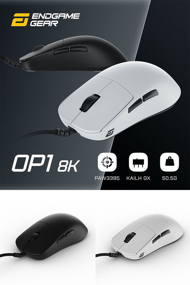 ENDGAME GEAR OP1 8K Gaming Mouse Flex Cord 5.0 パラコードケーブル 有線8Kモデル