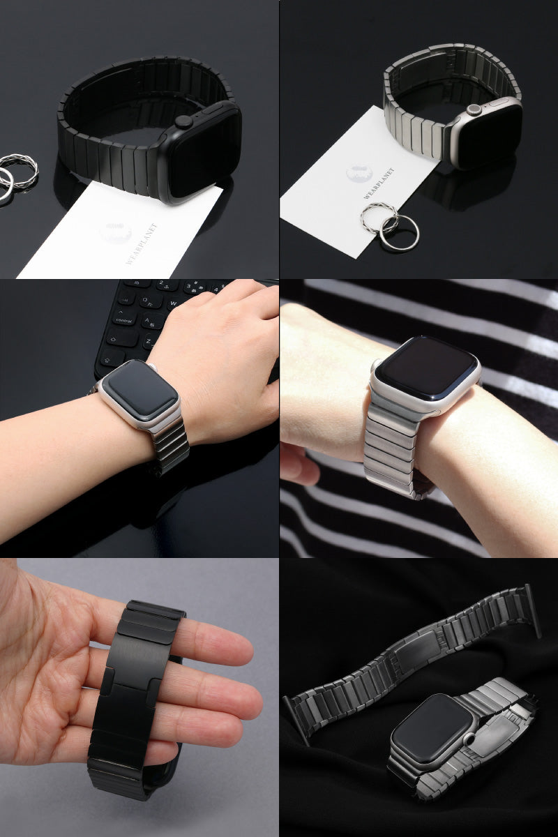 WEARPLANET Apple Watch  サージカルステンレス製 プレミアムメタルバンド