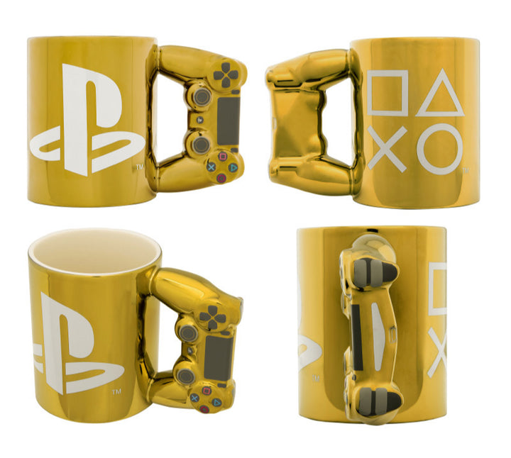 PALADONE PlayStation™ 4th Gen Gold Controller Mug DUALSHOCK 4 PlayStation 公式ライセンス品