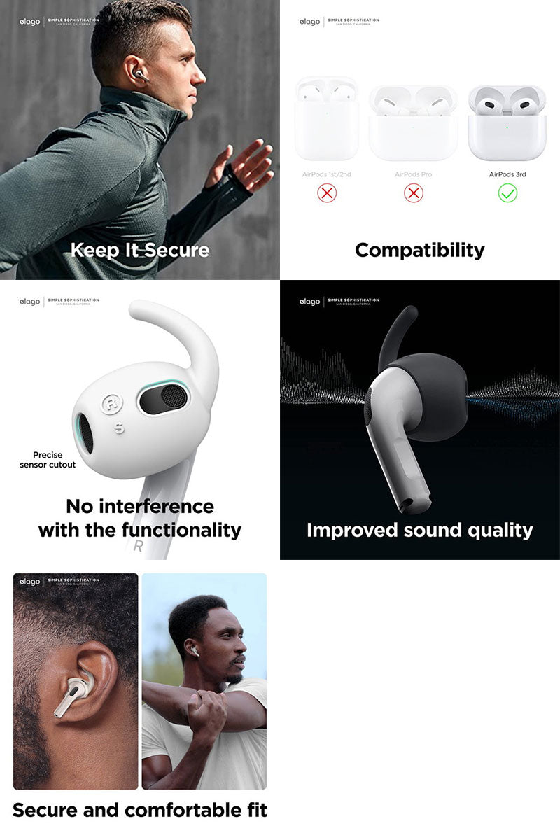 elago AirPods 第3世代 EAR BUDS COVER HOOK & POUCH