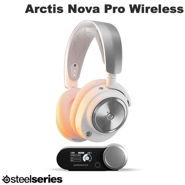 SteelSeries Arctis Nova Pro Wireless White ハイレゾ対応 有線 / 2.4GHz / Bluetooth 5.0 ワイヤレス ゲーミングヘッドホン