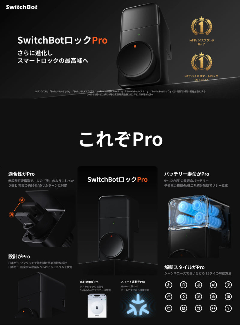SwitchBot ドアロックPro セット シルバー – kitcut plus