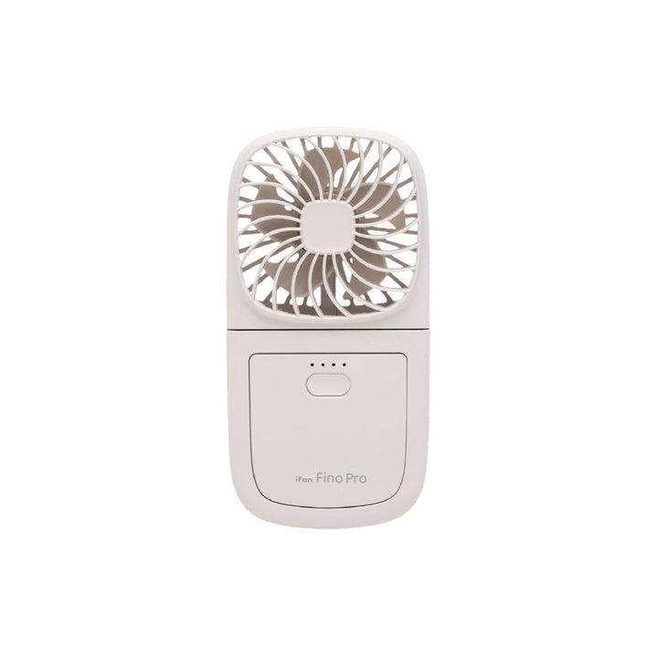 ELAiCE iFan FinoPro 25 5WAY 薄型 バッテリーチャージャー 2 ポータブル扇風機 モバイルバッテリー 2,500mAh スマホスタンド機能  首掛け式 暑さ対策