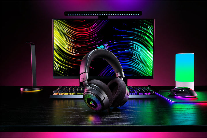 Razer Kraken V4 Chroma RGB 対応 Bluetooth 5.3 / 2.4GHz ワイヤレス 両対応 ワイヤレスゲーミングヘッドセット