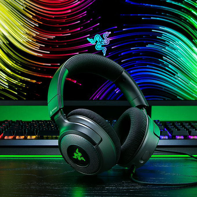 Razer Kraken V4 X Razer Chroma RGB 対応 有線 ゲーミング ヘッドセット Black