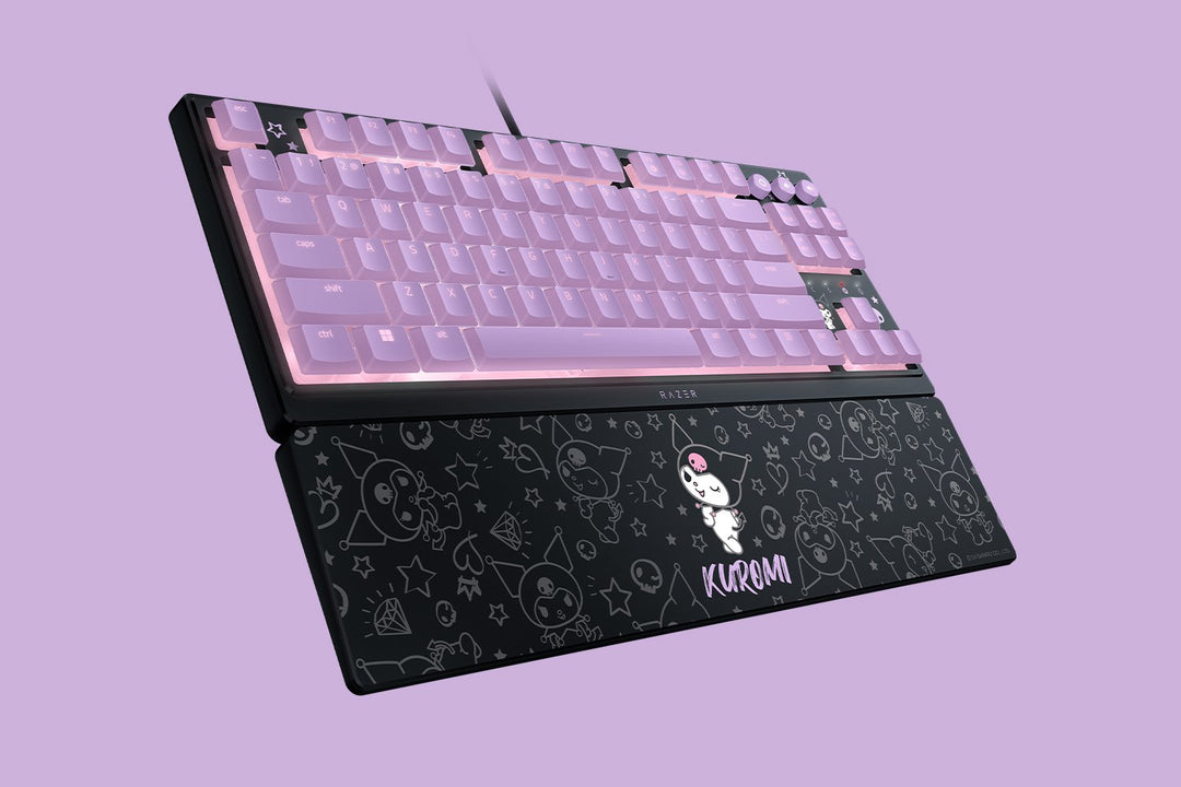 Razer Ornata V3 Tenkeyless 英語配列 有線 RGBライティング メカ・メンブレン ゲーミングキーボードHello Kitty and Friends / Kuromi Edition サンリオコラボレーション ハローキティ＆フレンズ クロミ