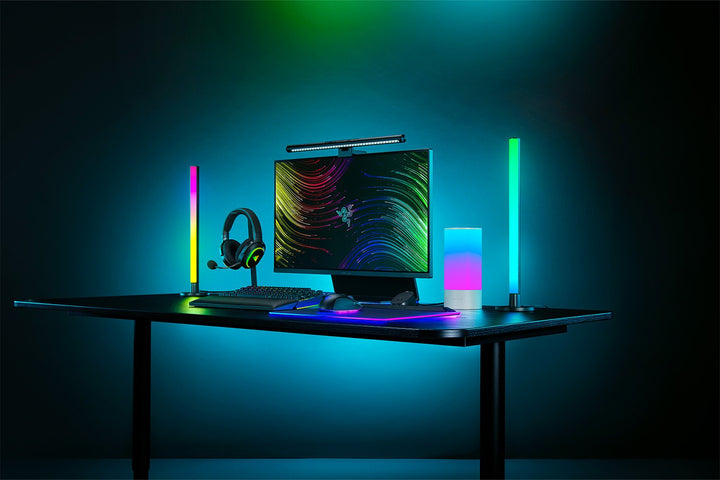 Razer Aether Standing Light Bars ゲーミングルーム用 Matter対応 RGB LED ライトバー