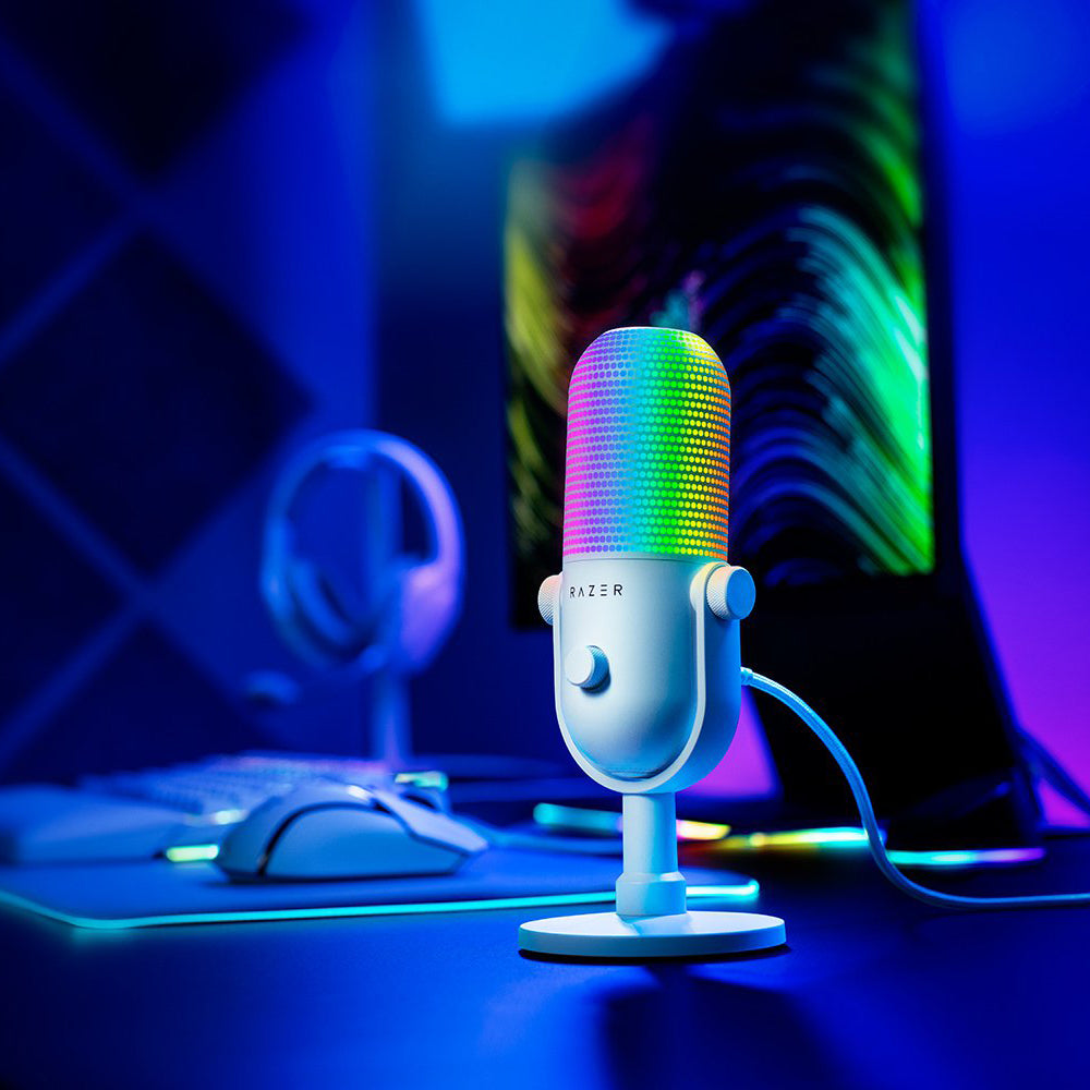 配信機器・PA機器・レコーディング機器 RAZER SEIREN V3 CHROMA Amazon.co.jp: Razer レイザー Seiren V3 Chroma (White Edition