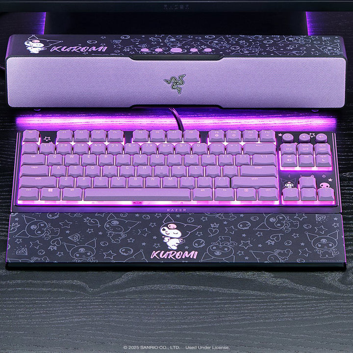 Razer Ornata V3 Tenkeyless 英語配列 有線 RGBライティング メカ・メンブレン ゲーミングキーボードHello Kitty and Friends / Kuromi Edition サンリオコラボレーション ハローキティ＆フレンズ クロミ