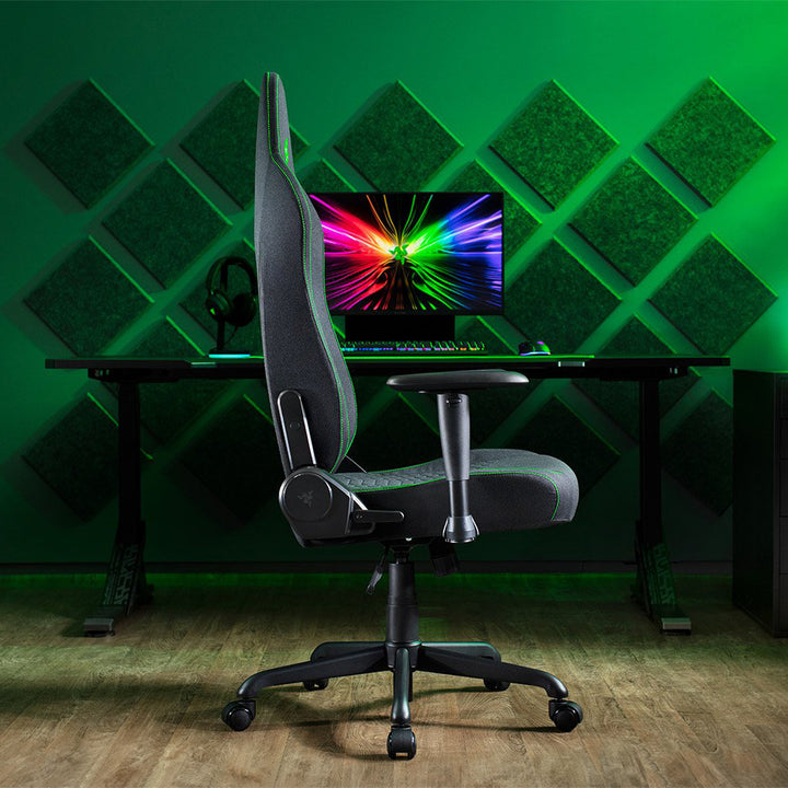 Razer Iskur V2 X Fabric エルゴノミック ゲーミングチェア Black / Green