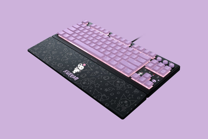 Razer Ornata V3 Tenkeyless 英語配列 有線 RGBライティング メカ・メンブレン ゲーミングキーボードHello Kitty and Friends / Kuromi Edition サンリオコラボレーション ハローキティ＆フレンズ クロミ