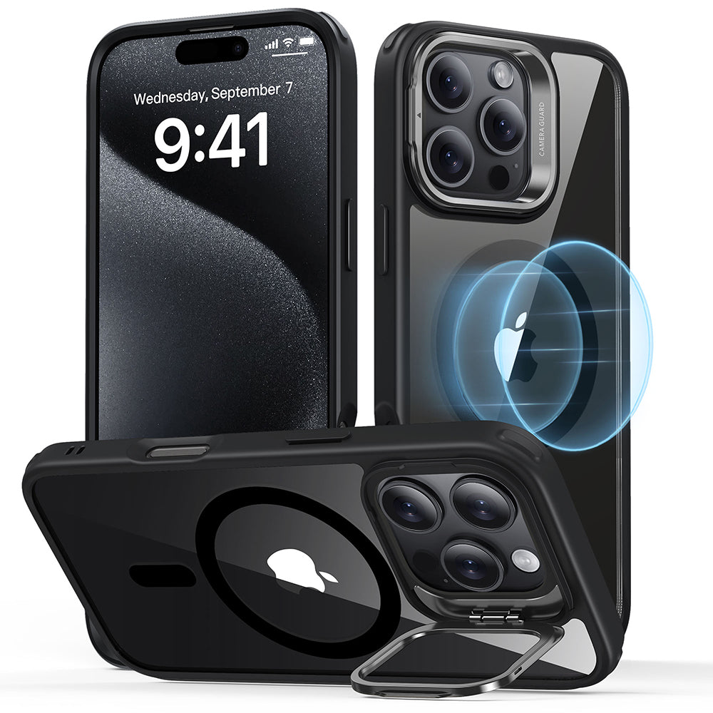 ESR iPhone 16 シリーズ Classic スタンド付き ハイブリッドケース