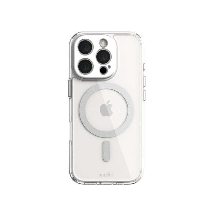 moshi iPhone 16 シリーズ iGlaze Luna Silver  耐衝撃 保護ケース スマホケース スマホカバー アイフォン