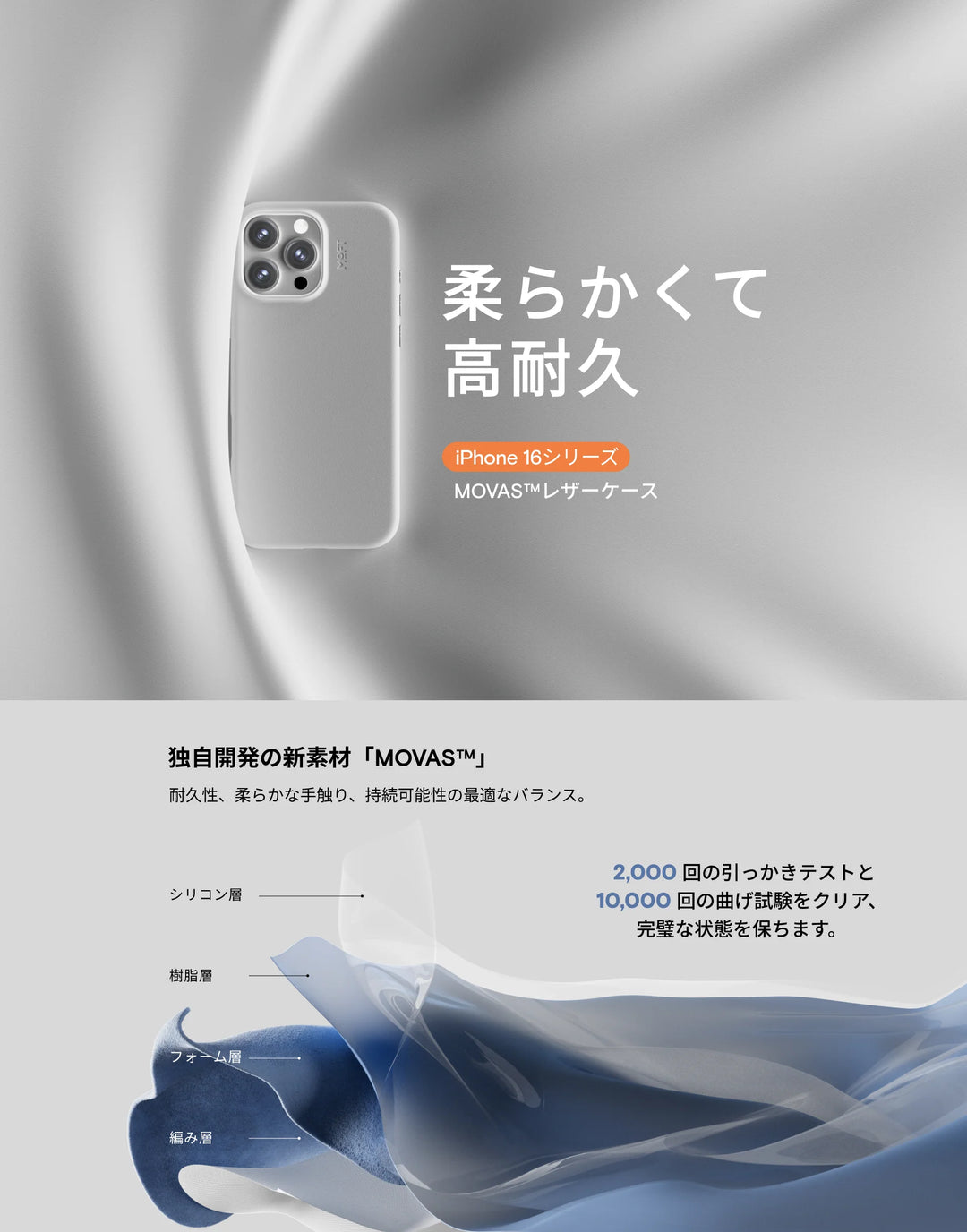 MOFT iPhone 16 シリーズ MAGSAFE対応 レザーケース MOVAS