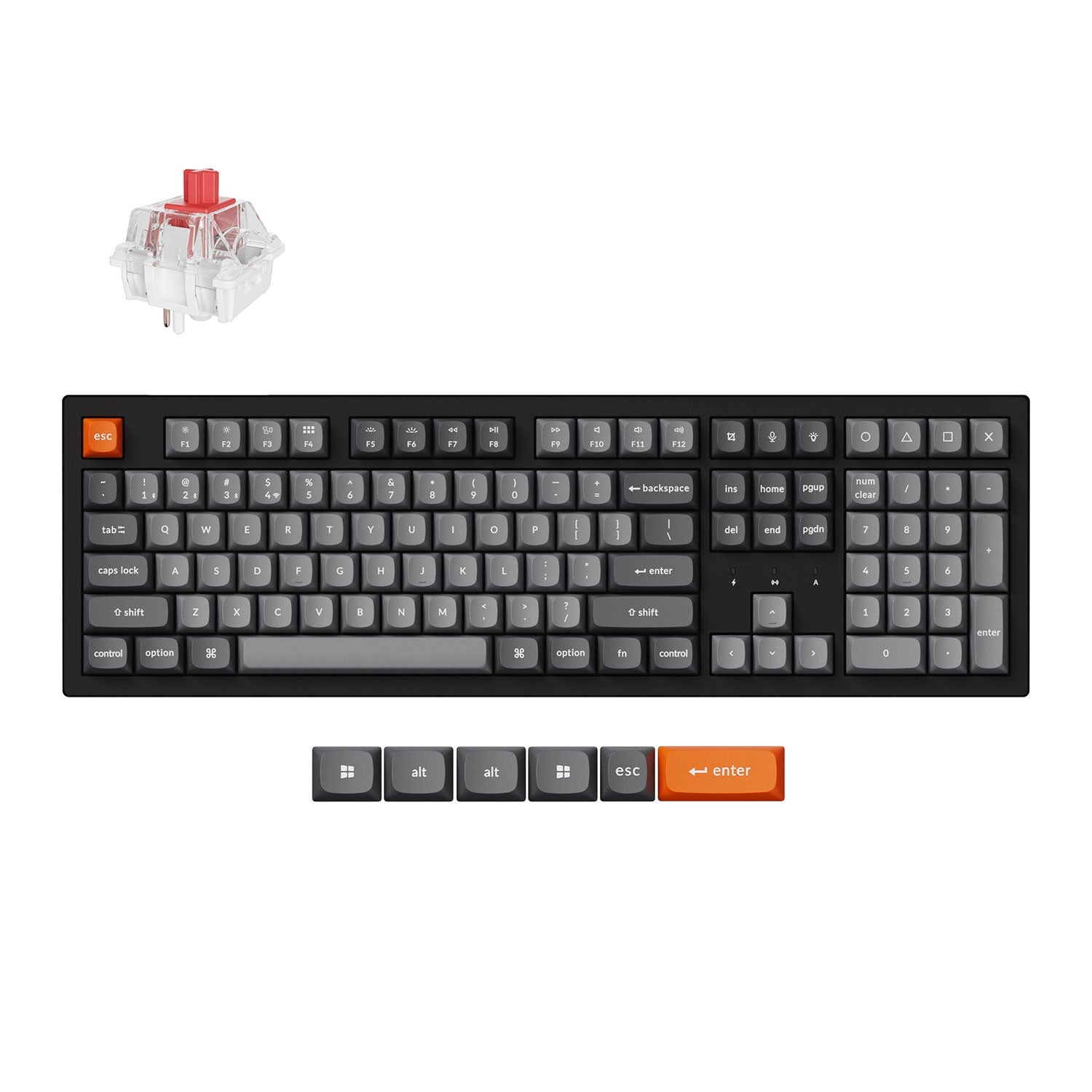 Keychron K10 Max QMK フルサイズ ワイヤレス メカニカル