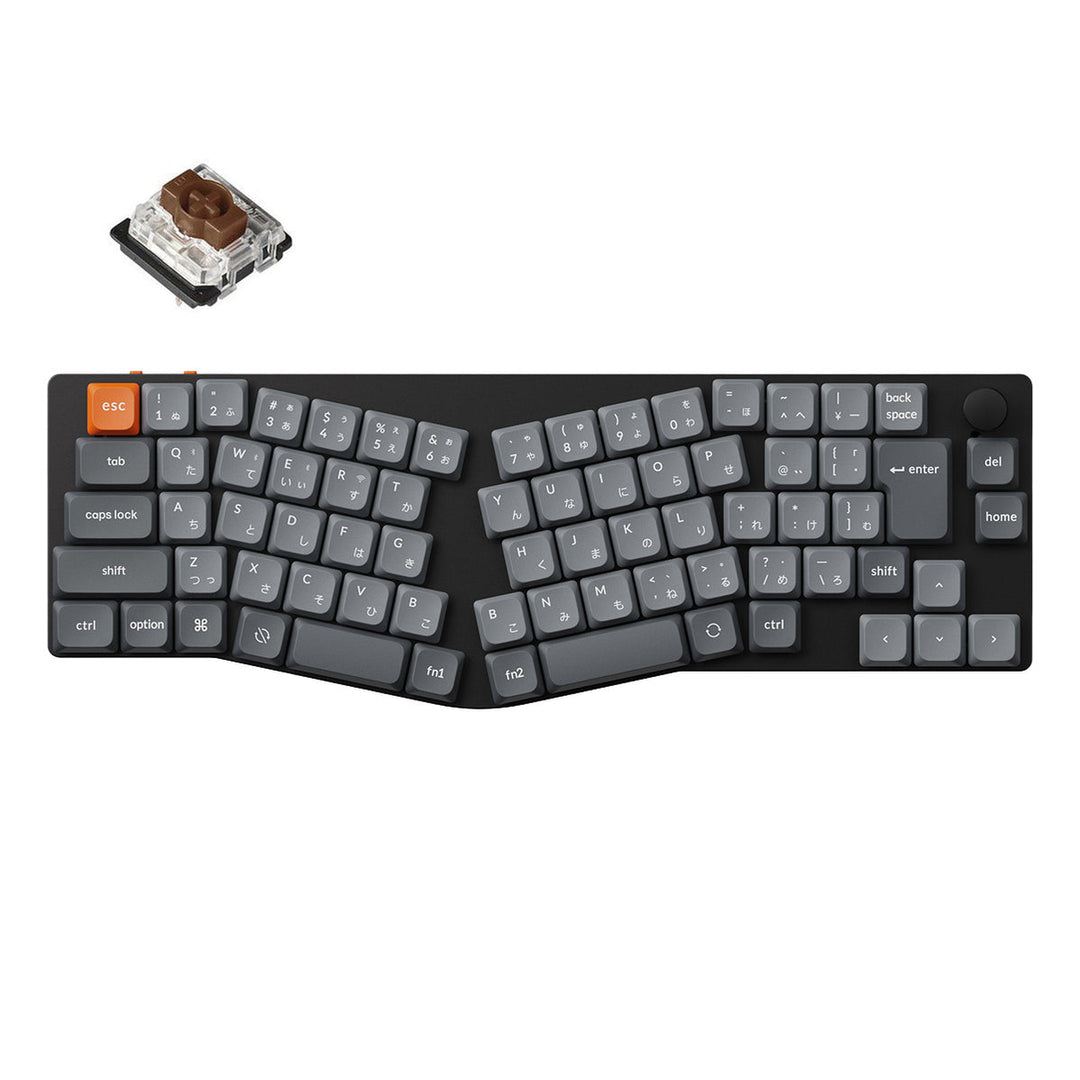 Keychron K11 Maxカスタムメカニカルキーボード 日本語配列 Aliceレイアウト QMK 有線 / Bluetooth 5.1 / 2.4GHz ワイヤレス 両対応 テンキーレス Gateron ロープロファイル MX 2.0 PBTダブルショットキーキャップ  Mac / Windows対応
