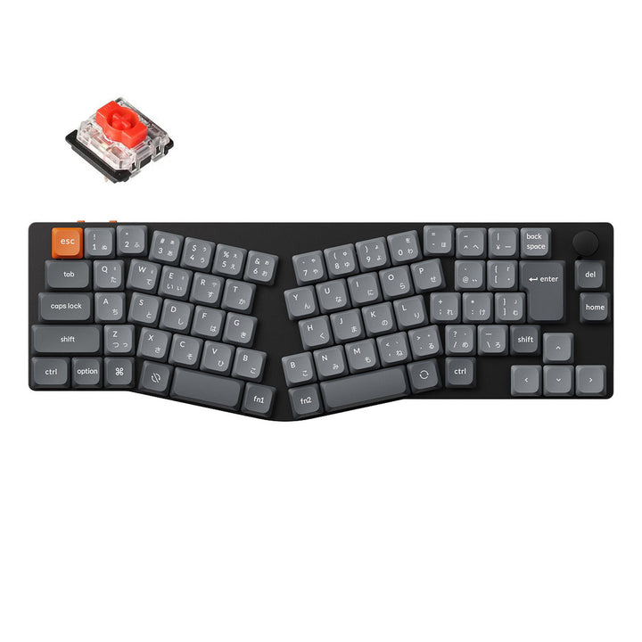 Keychron K11 Maxカスタムメカニカルキーボード 日本語配列 Aliceレイアウト QMK 有線 / Bluetooth 5.1 / 2.4GHz ワイヤレス 両対応 テンキーレス Gateron ロープロファイル MX 2.0 PBTダブルショットキーキャップ  Mac / Windows対応