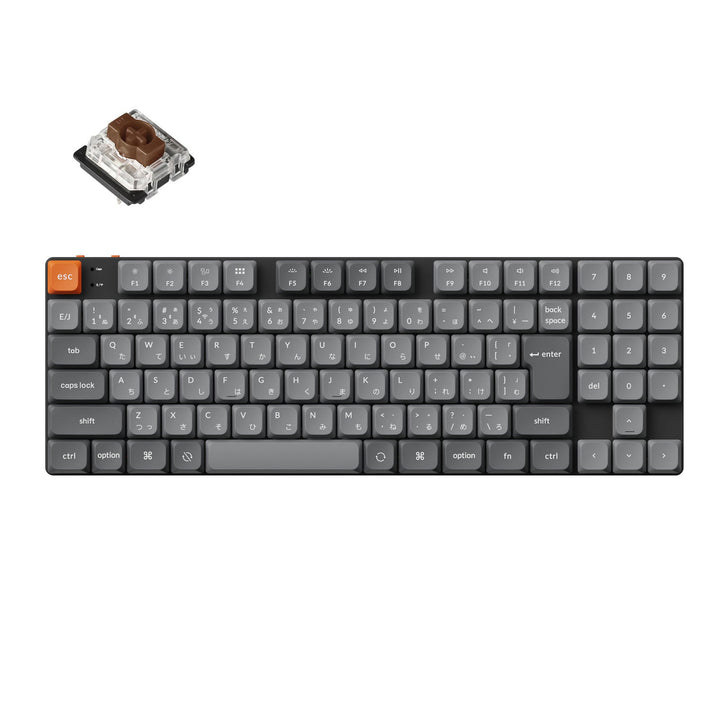Keychron K13 Max QMK/VIA 日本語配列 ワイヤレス メカニカルキーボード テンキー付 / 80% Gateron ロープロファイル 2.0 PBTダブルショットキーキャップ Mac / Windows 対応