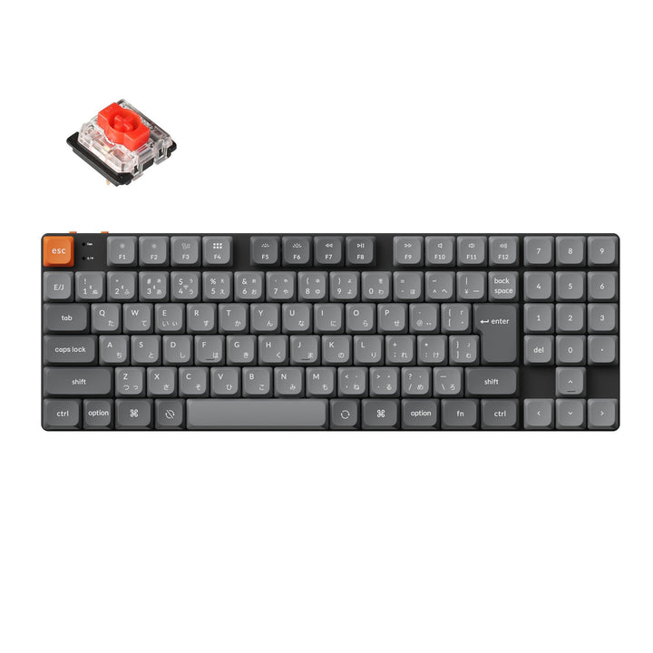Keychron K13 Max QMK/VIA 日本語配列 ワイヤレス メカニカルキーボード テンキー付 / 80% Gateron ロープロファイル 2.0 PBTダブルショットキーキャップ Mac / Windows 対応