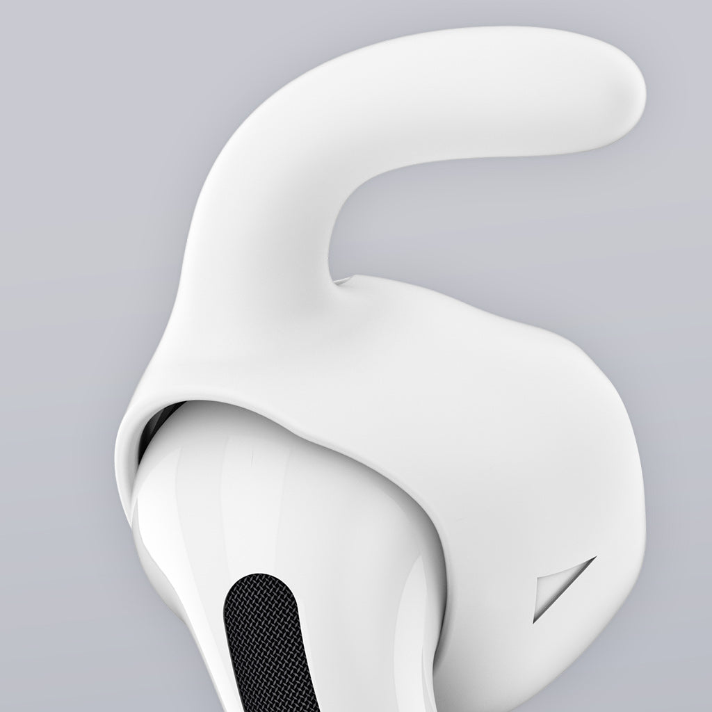 keyBudz AirPods 4 専用 イヤーフック EarBuddyz ホワイト（専用ポーチ