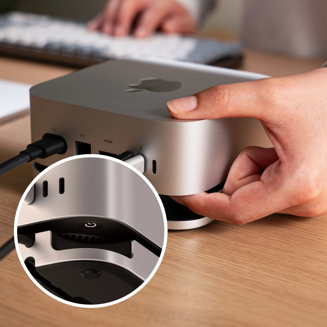 Satechi MAC MINI M4 ハブ & スタンド NVMe SSD エンクロージャー搭載 Satechi MAC MINI M4 ハブ & スタンド NVMe SSD エンクロージャー搭載