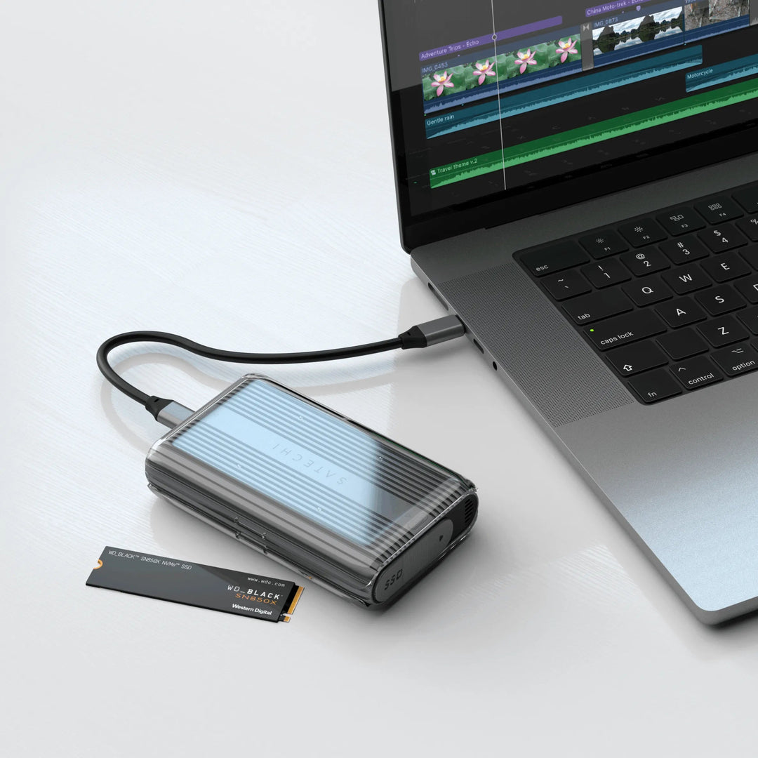 Satechi USB4 NVMe SSD Pro Enclosure 外付けケース 2280/2260/2242mm対応 PCI-E Gen 4x4 最大16TB