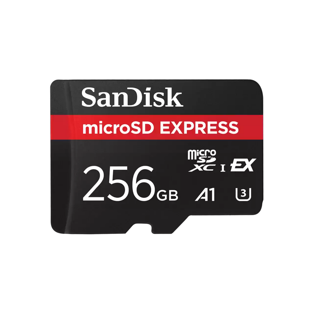 SanDisk microSD Expressカード 128GB / 256GB UHS-I U3 A1 PCIe NVMe R:880MB/s W:480MB/s Nintendo Switch2 対応